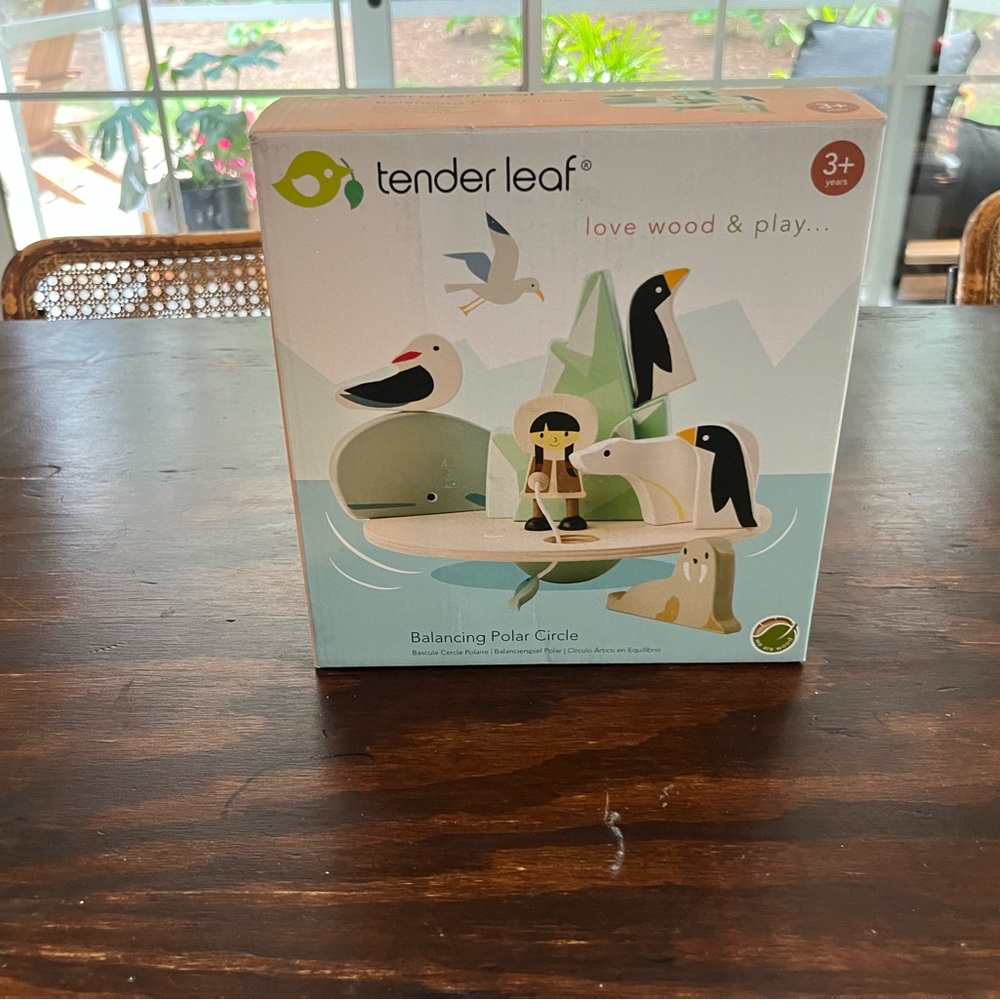 Tender Leaf Wooden Puzzle Set Pastel Colors Eco-Friendly Design